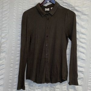 Anthropologie Postmark Button Down Top